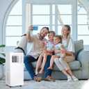 Portable Air Conditioner Window Unit Kit with Hose Universal Adjustable Seal Plate Vent Kit AC Hose Insulation Sleeve Fit 5.9" Diameter Sliding AC Vent Kit for Vertical/Horizontal Window