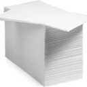 1000-Pack BloominGoods Disposable Bathroom Napkins | Linen-Feel Guest Towels, Made In USA | Cloth-Like Hand Tissue Paper, White, 12" x 17"