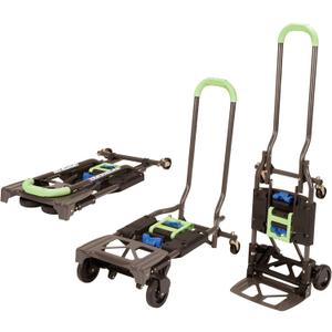 COSCO Shifter Multi-Position Folding Hand Truck and Cart, 300 lb. Weight Capacity, Green, 12222PBG1E