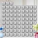 Silver Square Foil Balloons 75Pcs Metallic Silver Balloons Wall Backdrop for New Year Graduation Birthday Bridal Shower Party Arch Backdrop Decorations