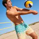 westwolf Men Swim Trunks with Compression Liner Men's 2 in 1 Bathing Suits 7 Inch Hawaiian Board Shorts (L)