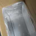 12 Pack Middle Stackable Storage Boxes for Storage and Organization, Clear Storage Bins with Lids, Plastic Storage Containers with Lids, Plastic Bins with Handles for Office, Bedroom, Study Room