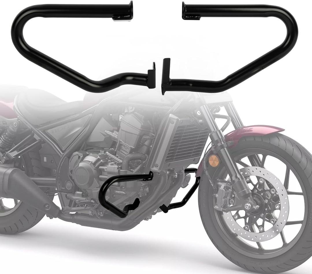 Rebel 1100 Crash Bar with Installation Instruction- PSLER Engine Guard Highway Crash Bars for CMX Rebel 1100 Rebel1100 DCT Rebel 1100T 2021 2022 2023 2024 Motorcycle Falling Protection