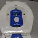 Mayfair Cassel Slow Close Toilet Seat, Easy Clean, Non Slip Premium Wood Seat, Easy Install, Made in USA, Round, White