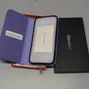 SHIELDON Genuine Leather Case Wallet for iPhone 17 Pro Max 6.9-inch | Folio Magnetic | RFID Blocking Credit Card Holder | Kickstand | Shockproof Phone Cover 2025 | Wisteria Purple