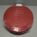 Angol Shiold Slow Close Wood Toilet Seat（Red, Elongated 18.5''）