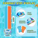40FT Double Slip and Water Slides for Kids Adults Backyard, Extra Long Lawn Water Slides with 2 Bodyboards, Heavy Duty, Giant Inflatable Water Slip Toys with Crash Pad for Summer Outdoor Party