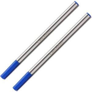 L: 4.3" 109mm, 0.5 mm Tip, Compatible Rollerball Pen Refills Compatible with Waterman #S0112670 / 540951/54090 Ballpen, German Ink, (Blue 2PCS)