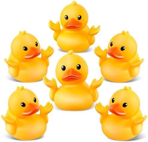11 Pack Rubber Ducks for Jeeps, Ducks for Ducking, Yellow Mini Ducks in Bulk, Small Funny Rubber Ducks Baby Shower Toys, Kids Bath Summer Beach Pool Toys Easter Egg Fillers Birthday Gifts Party Favors