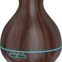 BZseed Aromatherapy Essential Oil Diffuser, 550ml Ultrasonic Fragrant Oil Large Room Humidifier, Diffusers for Home with Timer and Waterless Auto-Off, 7 Color LED Lights,Cool Mist Humidifiers