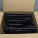 2 Tier Dish Drying Rack, Expandable Two Tier Dish Rack for Kitchen Counter, Extendable Over The Sink Dish Drainer, Large Multifunctional Dish Strainer with Removable Top Shelf for in Sink Use, Black