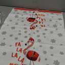 Flamingo Christmas Deorations Kitchen Towels Winter Dish Towels Hand Towels for Holiday Home Indoor Bathroom Party Dining Decor Gifts 18 x 26 Inch Set of 2