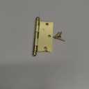 Nostalgic Warehouse 728348 3.5" Ball Tip Residential Square Corners Door Hinge, Polished Brass, 1 Count (Pack of 1)