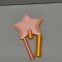 3D Printed Credit Card Wand Tap to Pay, Magic Fairy Pay Wand, Starlight Magic Wand Tap-to-Pay Card Holder, Fun Unique Creative Gifts (Rose Gold), 1 count