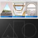 100% Blackout Curtains, Portable No Drill Window Shades, DIY Blackout Window Cover with Hook and Loop, for Bedroom, Baby Nursery, Travel, DormRoom, Apartment (33" x 48")