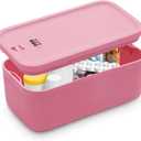 Lockable Storage Box, Small Lock Box with Combination Code for Phone/Medicine Safe/Food Home/Refrigerator/Office/Personal Items/Travel/Gift,9.25 x 5.04 x 3.62