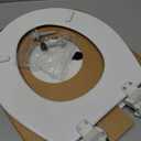 BEMIS 500EC 390 Toilet Seat with Easy Clean & Change Hinges, 1 Pack Round, Cotton White