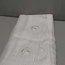 YellyHommy Stall No Hook Shower Curtain with Snap in Fabric Liner Set Less Time White Waffle Shower Curtain for Bathroom 75" L x 60" W