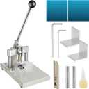 WILLBOND Corner Rounder Paper Punch Cutter Machine Heavy Duty with R6mm R10mm Interchangeable Dies Metal Corner Rounder Punch for Laminate, Office, Business, Heavy Cardstock, Plastic, Aluminum Sheet