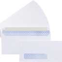 Amazon Basics #10 Security-Tinted Self-Seal Business Envelopes with Left Window, Peel & Seal Closure - 500-Pack, White