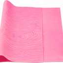 Beasea Silicone Lace Mold for Cakes Decorating, Woodgrain Fondant Impression Mat Silicone Lace Mold, Fondant Texture for Sugar Wood Texture Sheet Embossed Craft Tools (17 x 9 inches, Pink)