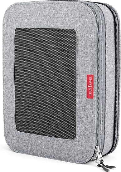 Compression Packing Cubes for Travel Organizers with Double Zipper, LeanTravel 15.5 x 11.5 x 4 inches (2 large cubes) 11 x 11 x 4 inches (2 medium cubes) 11 x 7.5 x 4 inches (2 small cubes)