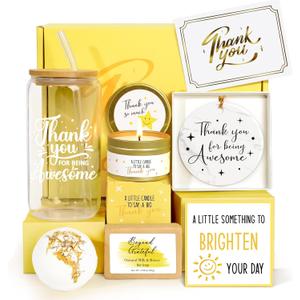 Thank You Gifts for Women, Employees Appreciation Gifts, Teacher Appreciation Gift, Thanks Gift Baskets for Women Best Friend Coworkers Teachers, Thank You for Being Awesome