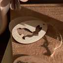 DN DECONATION Easter Hanging Ornaments, Rustic Wooden Bunny & Egg Decor with Embossed Pattern - Farmhouse Holiday Spring Tree, Table & Door Decorations DIY Gift Set of 12 (Brown, White and Yellow)