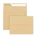 100 Pack A2 Envelopes, Kraft Envelopes Self Seal, Printable Envelopes for Invitation, Baby Shower, Birthday Party, Wedding, Postcards, Mailing, Greeting Cards(4.33×5.71inch）