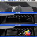 Door Storage Box Compatible with Tesla Cybertruck 2024+, Driver & Passenger Side Embedded Door Organizer, OEM Fit Interior Storage Tray, No-Drill Installation, Black (2PCS)
