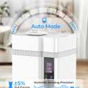13L/3.43Gal Humidifier Large Room, 800ft Coverage, 100H Runtime, Auto Humidity Control, Top Fill, Humidifiers for Bedroom, 35dB Quiet, Sleep Mode, Aroma Diffuser, 24H Timer, Auto Shut-off Protection