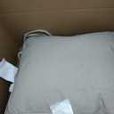 COZYVIDA 19"x19" Outdoor Universal Cushion Set of 1, Patio Cushions with Handles & Ties, Water-Proof Stain-Resistant UV-Resistant 1000+ Hrs,High Resilience Foam with YKK Zippers,Natural Linen-TPU