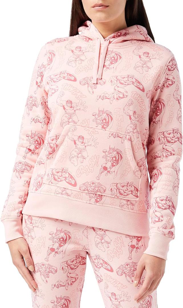 Amazon Essentials Disney | Marvel | Star Wars | Princess Women's Fleece Hooded Pullover Hoodie Sweatshirts, 1X