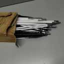 30Feet Chimney Sweep Kit - 6 in Brush Head, Dryer Vent Cleaner, Rotary Cleaning System for Flue/Fireplace/Sewage Pipe/Hood With 23 Nylon Flexible Rods
