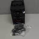 Portable Big Bluetooth Speakers with Light, Wireless with Subwoofer, FM Radio, LED Lights, EQ, Booming Bass, Bluetooth 4.2 Stereo Loud Outdoor/Indoor Retro, for Home, Camping, Travel