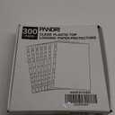 Sheet Protectors, PANDRI 300 Pack Clear Heavy Duty Plastic Page Protectors Sheet Reinforced 11-Hole Fit for 3 Ring Binder Fits Standard 8.5 x 11 Paper, 9.25 x 11.25 Top Loaded, Excluding Acid