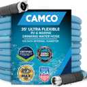 Camco EVOFlex 35-Ft RV Drinking Water Hose - Features Extra Flexible Design w/Stainless Steel Strain Relief Ends - Lead-Free, BPA-Free and Phthalate-Free - 5/8 Inside Diameter (22595)