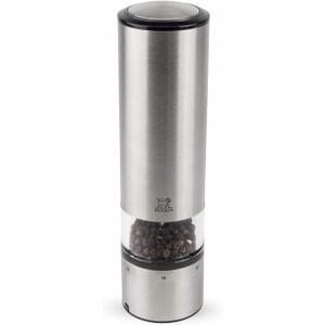 Peugeot - Elis Sense u'Select Electric Pepper Mill - Adjustable Grinder, Battery Powered - Blue LED Light, Stainless Steel, 8-inches