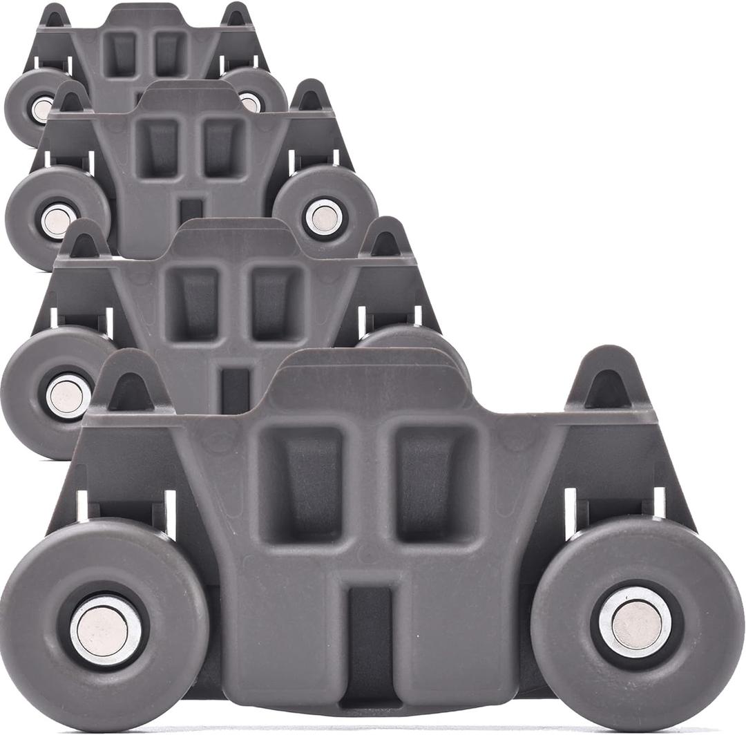 (4-pack) W10195416 NEW UPGRADED Replacement Part for Lower Dishwasher Wheel  Compatible with GE/Whirlpool/Kenmore - AP5983730, W10195416V, W10105417, PS11722152, W10195416VP