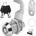 5/8' Cabinet Cam Lock Keyed Alike, Hook Cam, Tool Box Lock for RV Storage Compartment Door Tool Cart Mailbox with Manual, Zinc Alloy (1 Pack)