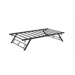 GarveeHome Stand Up Trundle Day Bed,Pop Up Trundle,Twin Trundle Bed Frame Only,Metal Slats Support with Lockable Casters,