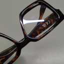 livho Oversized Eyewear Frame for Woman and Men - Rectangle Fashion Glasses for Computer, Chic Preppy Frame (*Coco Tortoise)