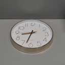 jomparis 12 Inch Battery Operated Silent Non-Ticking Wall Clock, Quality Quartz Sweep Rose Gold Wall Clock for Home Bedroom School