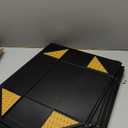 Large Black Collapsible Gift Boxes with Magnetic Closure Lids 13.5x9x4.1 Inches, Groomsmen Proposal Boxes, Rectangle Present Boxes (Glossy Black, 6 Pack)