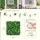 TTTM Artificial Ivy Hedge Leaf, Grass Wall Plant Panels: 20"x20" 6-Pack