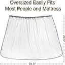 Large Bamboo Wearable Incontinence Bed Pads Washable - Adult Diaper Skirt for Highly Absorbency - Washable Bed Mats for Bedwetting - Reusable Incontinence Bed Mattress Mats for Adults,Dog,Kids