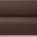 Reversible Sofa Covers Couch Cover Furniture Protector for Dogs Elastic Straps Water Resistant (Sofa, Chocolate/Chocolate)