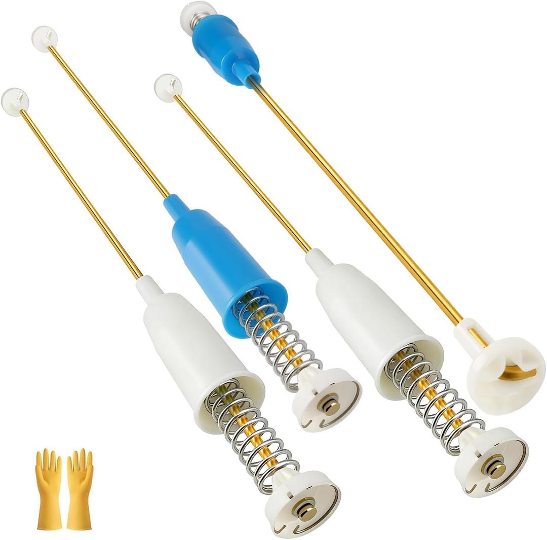 4 Pack Washer Suspension Rod Kit Compatible with Frigidaire FFTW4120SW FFTW4120SW0 FFTW4120SW1 Replace#: 5304511328 5304511329 Top Load Washing Machine Shock Absorber Rod