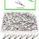 100 PCS Metal Alligator Clips 35 mm/1.38 in Nickel Plated Alligator Spring Clamps for Household Soldering and Electrical Test Tools