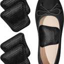 2 x SQHT Arch Support Inserts for Flat Feet & Plantar Fasciitis, Gel Arch Cushions for Foot Pain & Pressure Relief, Non-Slip Adhesive Pads for Women and Men, 2 Height Options (Black, High)